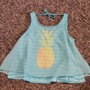 $1/Bundled- Pineapple Print Tank Top